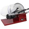 Ristoattrezzature Modello: 8925001013005,Affettatrice per salumi a gravità con piano d'appoggio ampio lama in acciaio cromato Ø 250 mm Red