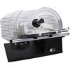 Ristoattrezzature Modello: 8925001014009,Affettatrice per salumi a gravità con piano d'appoggio ampio lama in acciaio cromato Ø 300 mm Black