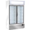 Ristoattrezzature Modello: 10578373312468,Frigo vetrina bibite verticale refrigerata 2 ante battenti in vetro 0 +7 °C 1082 lt 120x79,2x200h cm