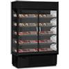 Ristoattrezzature Modello: 109440010022714,Espositore murale ventilato temperatura 0 +10°C porte a battente nero 98,5x73,7x198,7h cm