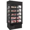 Ristoattrezzature Modello: 109440020022714,Espositore murale ventilato temperatura 0 +10°C porte scorrevoli nero 98,5x73,7x198,7h cm