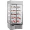 Ristoattrezzature Modello: 109440020222714,Espositore murale ventilato temperatura 0 +10°C porte scorrevoli grigio 98,5x73,7x198,7h cm