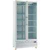 Ristoattrezzature Modello: 9897182014006,Frigo vetrina bibite refrigerata ventilata doppia anta con termometro digitale 654 lt +0 +10 °C bianca