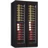 Ristoattrezzature Modello: 10817001423042,Cantina vini 2 ante refrigerazione ventilata capacità 217 bottiglie 3 zone di temperatura +2 +20 °C/ +2 +12 °C/ +12 +20 °C 92x69x180,4h cm