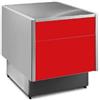 Ristoattrezzature Modello: 116090020013040,Banco cassa per banchi con vetri dritti rosso 78x117,5x85h cm