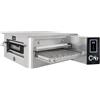Ristoattrezzature Modello: 105842478,Forno a gas pizzeria per pizza a tunnel professionale ventilato in acciaio inox con pannello di controllo digitale camera 80x110x10h cm