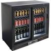 Ristoattrezzature Modello: 109580024022724,Retrobanco refrigerato per bibite ventilato 2 porte 202 lt 90x53,5x87h cm