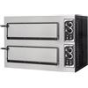Ristoattrezzature Modello: 105870070012473,Forno elettrico panetteria per pane meccanico trifase 2 teglie 60x40 cm 2 camere da 62x50x12h cm - 4 termostati
