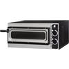 Ristoattrezzature Modello: 105930150002479,Forno elettrico pizzeria per pizza meccanico monofase con porta in vetro e luce 1 Pizza 1 camera da 41x36x9h cm - 2 termostati