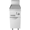 Ristoattrezzature Modello: 108340010212207,Fry top griglia a gas professionale su mobile piastra Liscia 7 Kw 40x70x108,5h cm