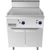 Ristoattrezzature Modello: 108340011042631,Fry top griglia a gas professionale su mobile piastra Liscia 20 kW 80x90x114h cm