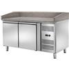 Ristoattrezzature Modello: 116340023050,Banco pizza ventilato 2 porte 151x80x105h cm piano in granito basso consumo energetico