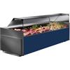 Ristoattrezzature Modello: 10601248254036,Banco refrigerato per pasticceria panineria ventilato blu +3 +5°C 152x90x119,1h cm frontale basso
