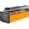 Ristoattrezzature Modello: 10601248254049,Banco refrigerato per pasticceria panineria ventilato Giallo melone +3 +5°C 152x90x119,1h cm frontale basso