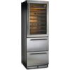 Ristoattrezzature Modello: 116580461143071,Cantina vini refrigerazione ventilata silver con cassetti 141 bottiglie +2°C +20°C / 0°C +15°C 59,5x69x177,3h cm