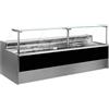 Ristoattrezzature Modello: 10991002942746,Banco refrigerato ventilato con vano riserva per salumeria e macelleria nero 0 +2°C 150x109x128h cm