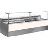 Ristoattrezzature Modello: 10991006942746,Banco refrigerato ventilato con vano riserva per salumeria e macelleria bianco 0 +2°C 150x109x128h cm