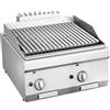 Ristoattrezzature Modello: 111910412834,Fry top griglia a pietra lavica a gas da banco 12 kW 60x60x28h cm