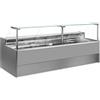 Ristoattrezzature Modello: 10991022942746,Banco refrigerato ventilato con vano riserva per salumeria e macelleria grigio 0 +2°C 150x109x128h cm