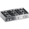 Ristoattrezzature Modello: 112030011662845,Cucina a gas 6 fuochi da banco con fiamma pilota 44.1 kw 120x70x25h cm