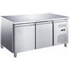 Ristoattrezzature Modello: 116770020062974,Tavolo frigo refrigerato Classe A 2 porte in acciaio inox -2 +8 °C 136x70x85h cm tropicalizzato a basso consumo energetico