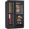 Ristoattrezzature Modello: 117254711333095,Frigo vetrina per alimenti e bibite refrigerata con anta in vetro 4 zone di temperatura 746 lt +2+12°C / +12+20°C / 0+20°C / 0+20°C 106,5x70x180,4h cm