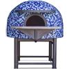 Ristoattrezzature Modello: 1173544036010,Forno a legna Salernitano con mosaico Ø 80 cm blu 2 pizze