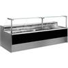 Ristoattrezzature Modello: 11012002942746,Banco refrigerato ventilato senza vano riserva per salumeria e macelleria nero 0 +2°C 150x109x128h cm