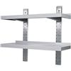 Ristoattrezzature Modello: 117413109,Doppia mensola a parete liscia in acciaio inox 200x30x7h cm - VS