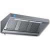 Ristoattrezzature Modello: 112270088,Cappa a parete acciaio inox snack con motore, regolatore e plafoniera LED profondità 900 mm 1500x900x450h mm