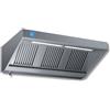 Ristoattrezzature Modello: 112270182,Cappa a parete acciaio inox snack con motore, regolatore e plafoniera LED profondità 900 mm 1200x900x450h mm