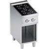 Ristoattrezzature Modello: 112280011792012,Cucina elettrica 2 piastre in vetroceramica con vano aperto 4.6 kW 40x70x85h cm