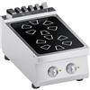 Ristoattrezzature Modello: 112290010622844,Cucina elettrica ad induzione 2 piastre da banco 10 kW 40x70x25h cm
