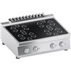 Ristoattrezzature Modello: 112290021042232,Cucina elettrica ad induzione 4 piastre da banco 20 kW 80x70x25h cm