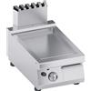 Ristoattrezzature Modello: 111890010212844,Fry top a gas da banco piastra ribassata liscia 7 Kw 40x70x25h cm