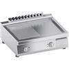 Ristoattrezzature Modello: 111900060622232,Fry top elettrico da banco piastra ribassata 1/2 liscia 1/2 rigata 10 kW 80x70x25h cm