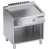 Ristoattrezzature Modello: 112480010622016,Fry top elettrico con vano aperto piastra ribassata liscia 10 kW 80x70x85h cm