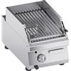 Ristoattrezzature Modello: 111910222844,Fry top griglia a pietra lavica regolabile in altezza a gas da banco 9 Kw 40x70x25h cm
