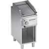 Risto Modello: 112690020222012,Fry top griglia a pietra lavica regolabile in altezza a gas con vano aperto 9 Kw 40x70x85h cm