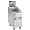 Ristoattrezzature Modello: 112800014202012,Friggitrice a gas su mobile 1 vasca capacità 15 lt 40x70x85h cm