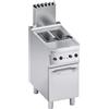 Ristoattrezzature Modello: 112820024322012,Friggitrice a gas 2 vasche su mobile 7+7 lt con comandi a vista 40x70x85h cm