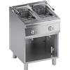 Ristoattrezzature Modello: 112854230022014,Friggitrice elettrica con vano aperto 11+11 lt 2 vasche 60x70x85h cm