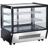 Ristoattrezzature Modello: 11329288802378,Vetrina refrigerata da banco 70x57x68,5h cm vetro dritto capacità 120 lt -1 +7 °C