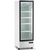 Ristoattrezzature Modello: 118490140242925,Frigo vetrina bibite verticale refrigerata 1 anta in vetro bianca +0 +10 °C 240 lt 55,6x53x167,6h cm