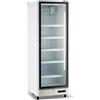 Ristoattrezzature Modello: 118490142632927,Frigo vetrina bibite verticale refrigerata 1 anta in vetro bianca +0 +10 °C 450 lt 65x55x179,5h cm