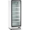 Ristoattrezzature Modello: 118490143772926,Frigo vetrina bibite verticale refrigerata 1 anta in vetro bianca +0 +10 °C 380 lt 59,5x65,5x179,5h cm