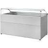 Ristoattrezzature Modello: 113540062854,Banco neutro per esposizione pane vetri dritti bianco 180,2x94x106,4h cm
