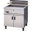 Ristoattrezzature Modello: 118682283175001,Friggitrice pasticceria a gas con bacinella raccogliolio con filtro 28 lt vasca 70x38x24h cm 1 cesto
