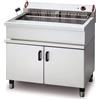 Ristoattrezzature Modello: 118704733183001,Friggitrice pasticceria elettrica con bacinella raccogliolio con filtro 31 lt vasca 90x42,5x17,5h cm 1 cesto