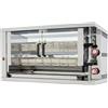 Ristoattrezzature Modello: 11873002474,Girarrosto girapolli in acciaio inox a gas capacità 8 polli